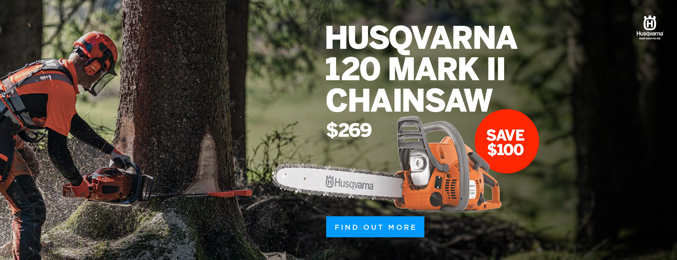 Husqvarna Mark II Chainsaw, Save $100!